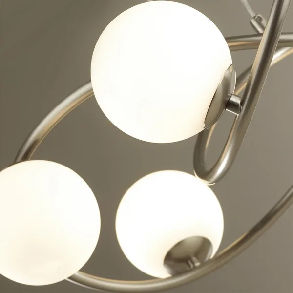 Люстра G9 6*40W SLOTA никель/белый ODEON LIGHT — фото 5