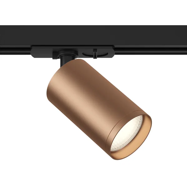 Светильник трековый 1*GU10 10Вт Черный и Медь матовая IP20 Focus S TR020-1-GU10-BC Technical Maytoni
