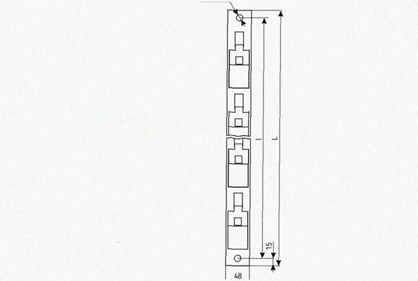 Стойка кронштейна рожкового криволинейного К1351.001-12 У3, окрашенный, 14 рожков, L1815, S3,0 Курганский ЗЭМИ — фото 2