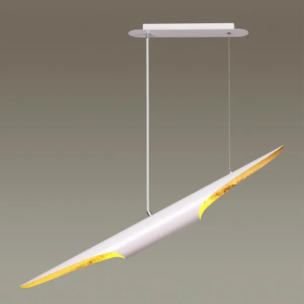 Подвесной свет-к GU10 LED 2*12W 220V WHITNEY бел/золот/мет ODEON LIGHT — фото 3