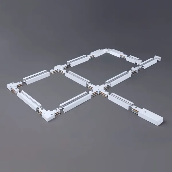 Коннектор прямой для однофазного шинопровода белый IP20 (a039598) Elektrostandard — фото 2
