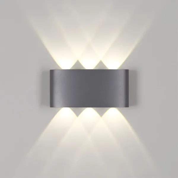 Ландшафтный настенный св-к IP54 LED 4000K 6W 85-265V CALLE темно-серый NOVOTECH — фото 5