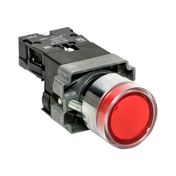 Кнопка BA42 с подстветкой 230В красная NC IP65 PROxima EKF