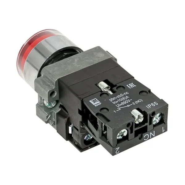 Кнопка BA42 с подстветкой 230В красная NC IP65 PROxima EKF — фото 4