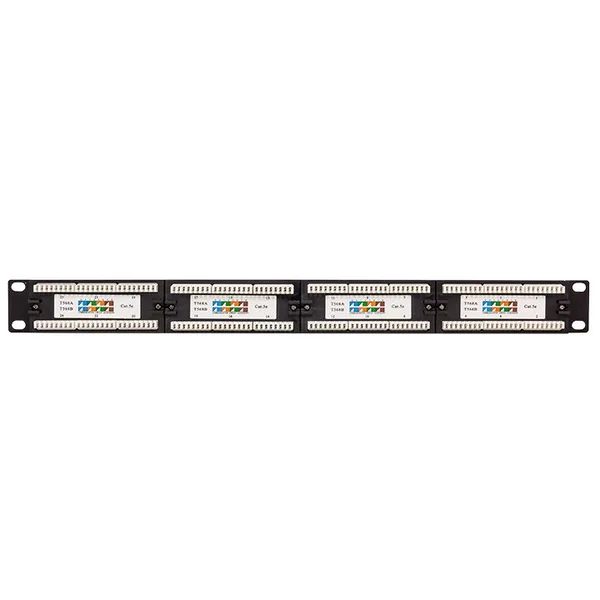Патч-панель TERACOM 19'' Cat,5E 1U неэкранированная UTP 24 порта RJ-45 110 IDC EKF — фото 4