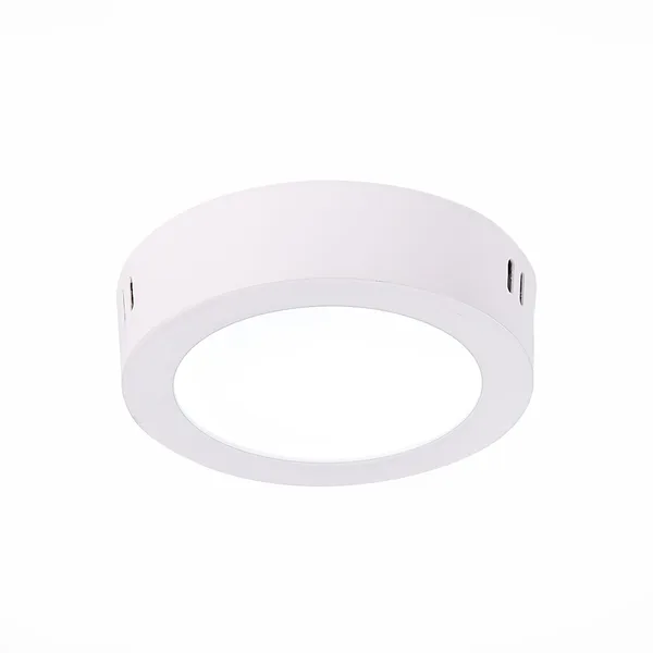 Светильник настенно-потолочный Белый LED 1*6Вт 3000К 330Lm Ra80 120° IP20 D110xH28 90-265В ST112.532.06 ST LUCE
