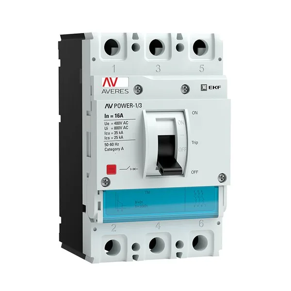 Выключатель автоматический ВА AV POWER-1/3 16А 35кА TR EKF