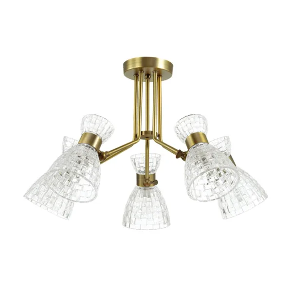 Люстра потолочная E14 5*40W 220V JACKIE античная бронза LUMION