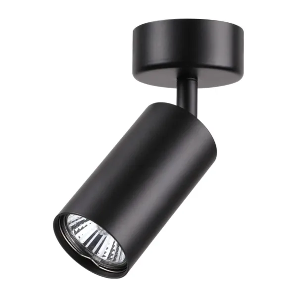 Накл.св-к IP20 GU10 50W 220V PIPE черный NOVOTECH