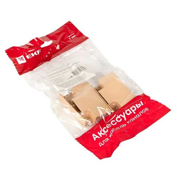 Угол T-образный (25х16) (4 шт) светлое дерево EKF-Plast — фото 2