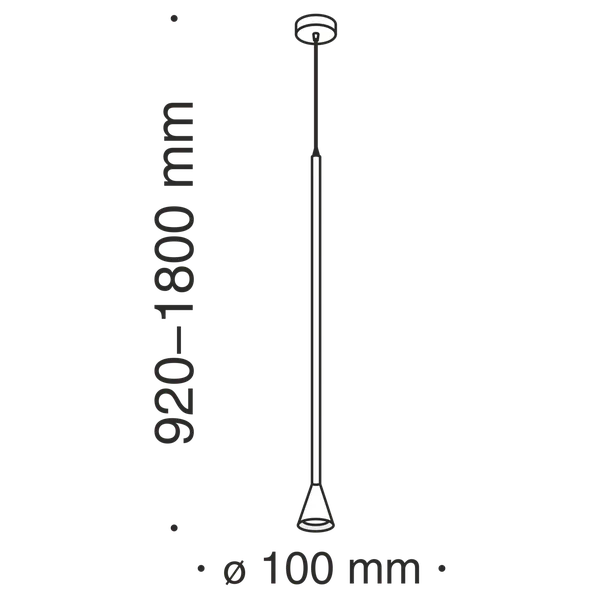 Подвесной светильник 1*GU10 40Вт Черный IP20 Arrow P064PL-01B Technical Maytoni — фото 4