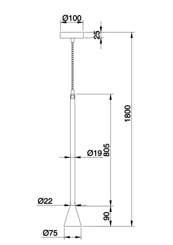 Подвесной светильник 1*GU10 40Вт Черный IP20 Arrow P064PL-01B Technical Maytoni — фото 6