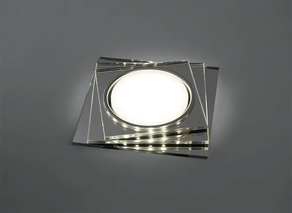 Светильник встраиваемый с белой LED подсветкой Feron CD5024 потолочный GX53 без лампы, прозрачный — фото 2