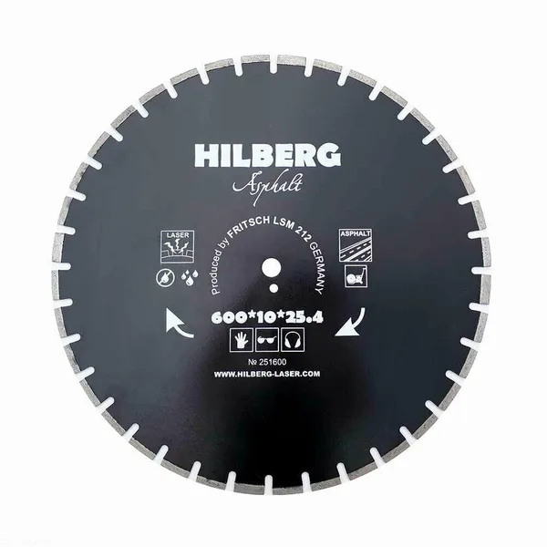 Диск алмазный отрезной 600*25,4*12 Hard Materials Лазер асфальт 251600 Hilberg — фото 3