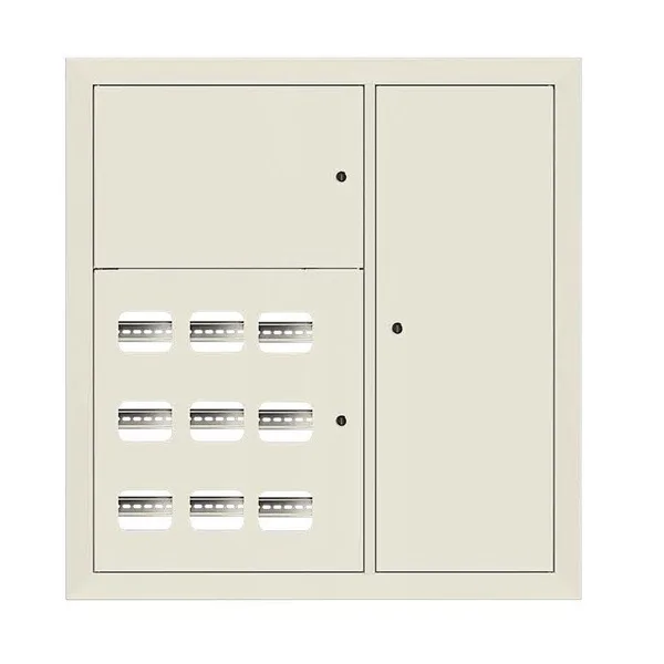 Щит этажный 9 кв, RAL9002 3 окна в ряд по гориз, (1000х950х150) PROxima EKF