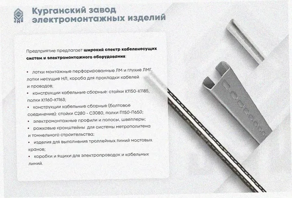 Лоток тройниковый перфорированный ОТ 100х50 У3, окрашенный, S1,5 Курганский ЗЭМИ — фото 3