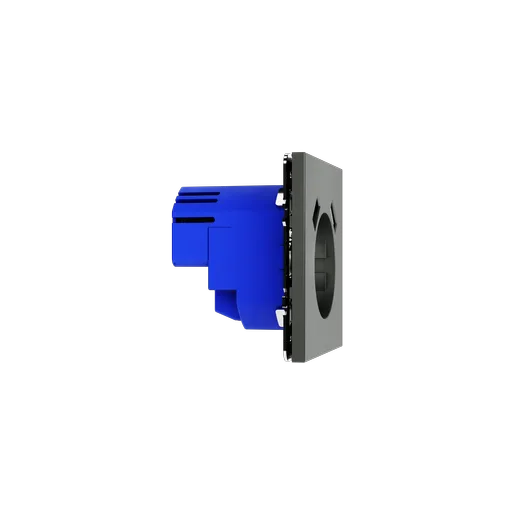 Розетка встраиваемая Voltum S70 с заземлением и защитными шторками, 16А, с USB, A+A, (титан) — фото 22