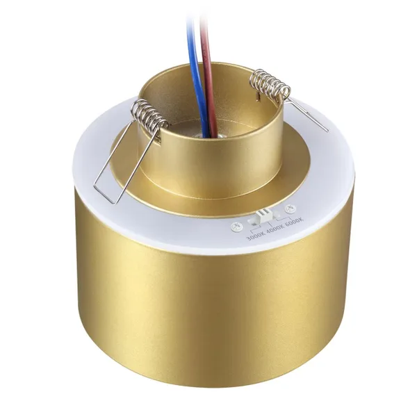 Св-к встр.с перекл.цв.темп.IP20 LED 3000К/4000К/6000К 12W вниз + 3W вверх бронза GIRO NOVOTECH — фото 4