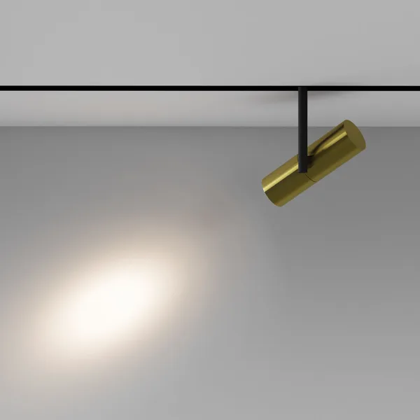 Трековый светильник LED 12Вт Черный и Латунь IP20 Magnetic track system Exility TR005-2-12W3K-BBS Technical Maytoni — фото 4