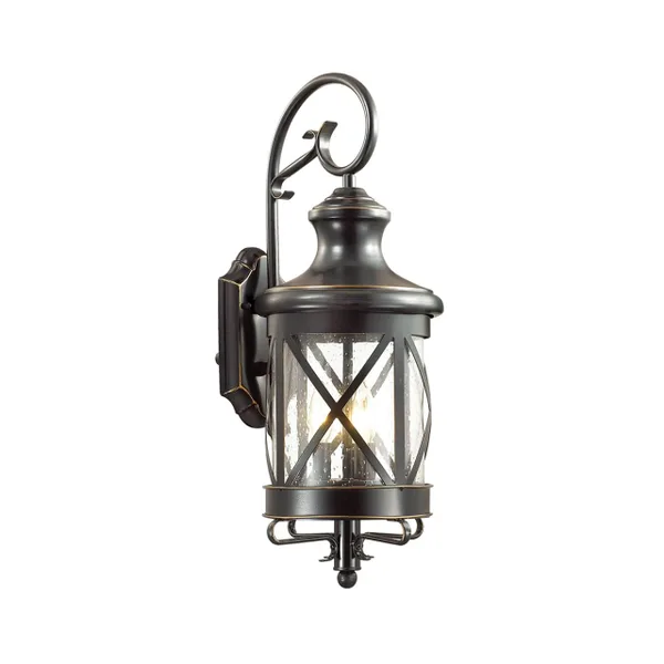 Уличный настенный св-к IP44 E14 3*60W 220V SATION черный/зол.патина ODEON LIGHT — фото 4