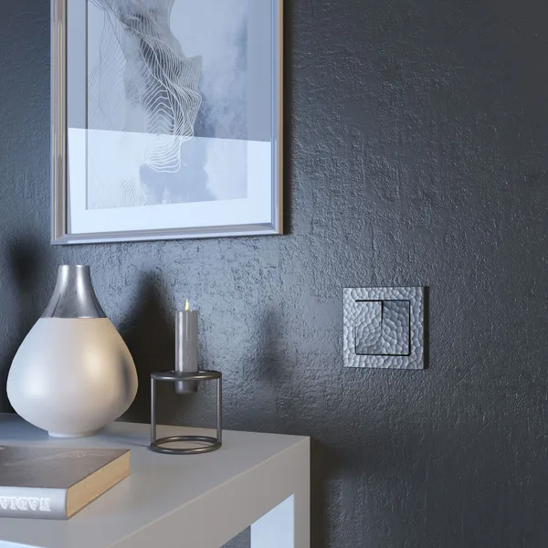 Hammer Механизм выключателя СУ 2 кл. 10А серебряный IP20 Werkel — фото 3