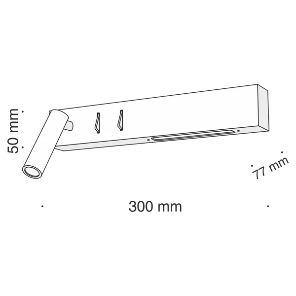 Бра 8Вт 3000K Белый IP20 Comodo C031WL-L8W3K Technical Maytoni — фото 4