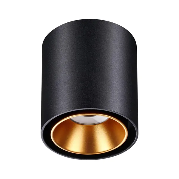 Св-к накл.IP20 LED 10W 220V RECTE черный/золото NOVOTECH