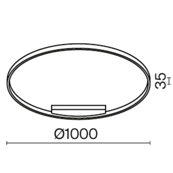 Подвесной светильник LED 59Вт Белый IP20 Rim MOD058PL-L54WK Maytoni — фото 4