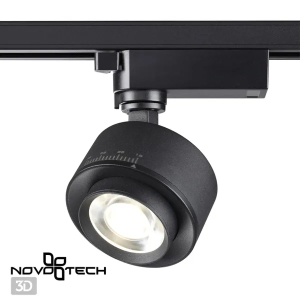 Св-к трековый однофазный IP20 LED 4000К 15W 220V EDDY черный NOVOTECH — фото 3