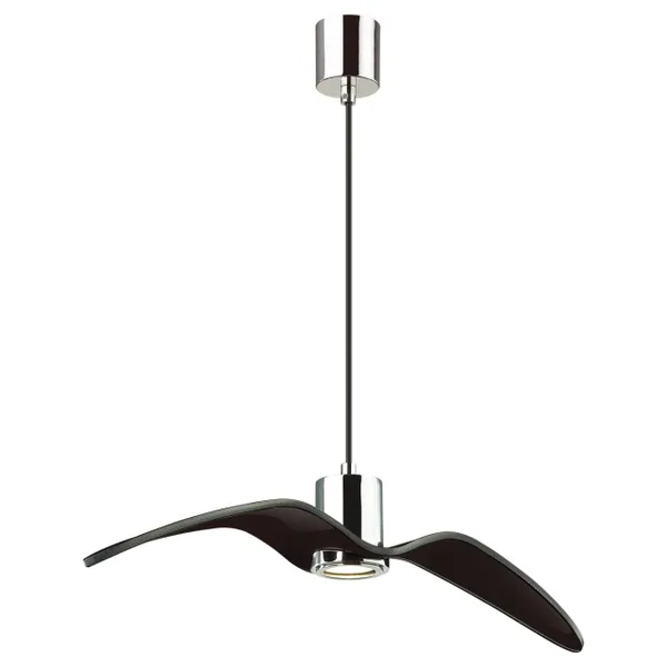 Подвес GU10 1*5W BIRDS чёрный/хром/стекло B ODEON LIGHT