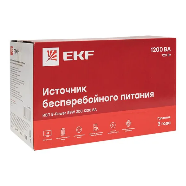 Источник Бесперебойного питания Линейно-интерактивный E-Power SSW 200 1200 ВА PROxima EKF — фото 2