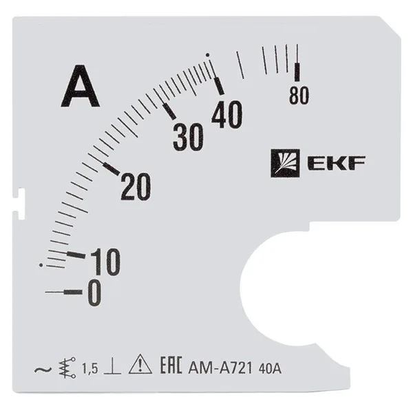 Шкала сменная для A721 80/5А-1,5 PROxima EKF