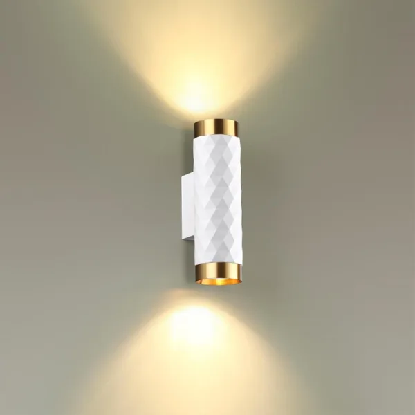Настенный св-к IP20 LED GU10 max 2*10W AD ASTRUM белый/золотистый/металл ODEON LIGHT — фото 3