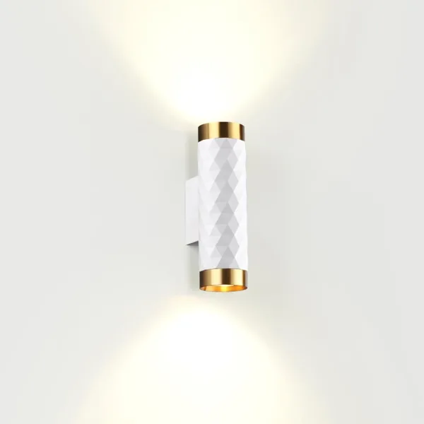 Настенный св-к IP20 LED GU10 max 2*10W AD ASTRUM белый/золотистый/металл ODEON LIGHT — фото 5