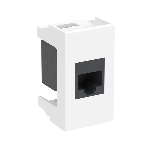 Компьютерная розетка RJ-45 кат.5E, «Viva», 1 мод., белая DKC — фото 2