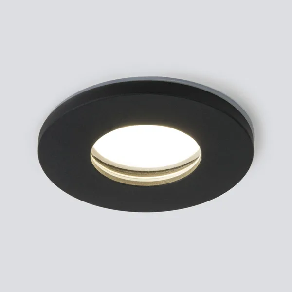Влагозащищенный точечный светильник GU10 черный матовый IP44 (a053360) Elektrostandard