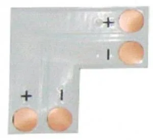 Соед плата L для зажим разъема 2-х конт SMD5050 (уп. 5шт.)ECOLA