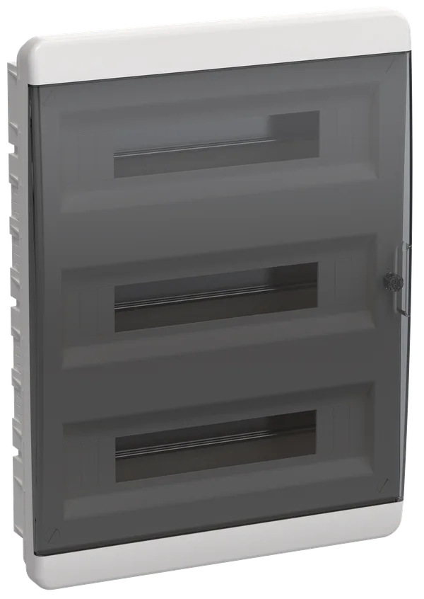 Корпус пластиковый ЩРВ-П-54 IP41 черн. прозр. дверь TEKFOR IEK