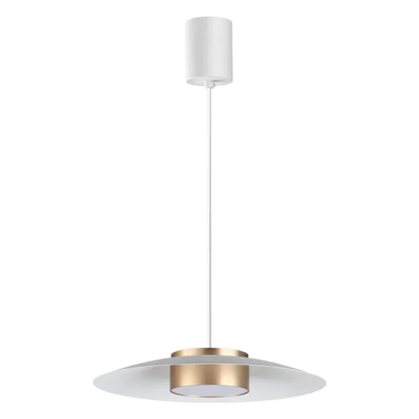 Св-к накл.св/д,провод 2м IP20 LED 4000К 18W 220-240V PILZ белый/золото NOVOTECH