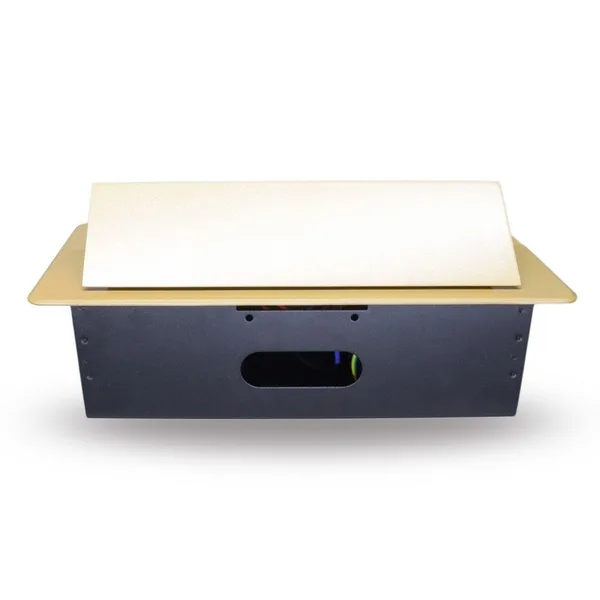 Розетка горизонтальная выдвижная 2 Euro 16А, 2 USB A с блоком 5В/2.1А RocketSocket, проводка, цвет золотой — фото 5