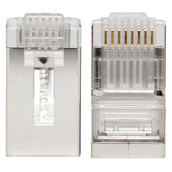 Коннектор RJ-45 TERACOM PRO экранированный 8P8C 30мкд Cat,6 (упак,20шт) EKF — фото 3