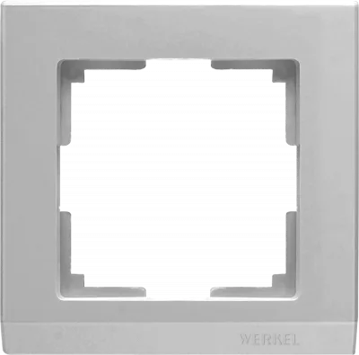 Stark Рамка горизонт/вертик 1 пост . серебро IP20 Werkel