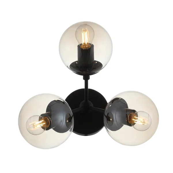 Бра Черный/Янтарный E27 3*40Вт SL549.411.03 ST LUCE