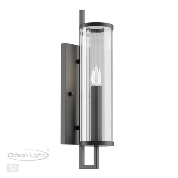 Бра E14 60W 220V RENA черный/прозрачный ODEON LIGHT — фото 4