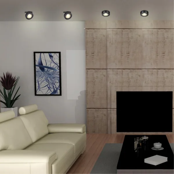 Встр.св-к IP20 LED 3000К 12W 220V GRODA черный NOVOTECH — фото 2