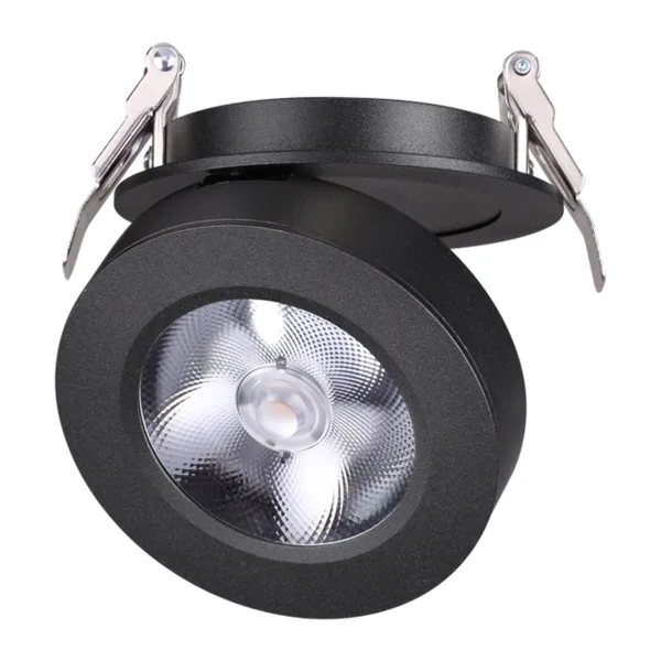 Встр.св-к IP20 LED 3000К 12W 220V GRODA черный NOVOTECH