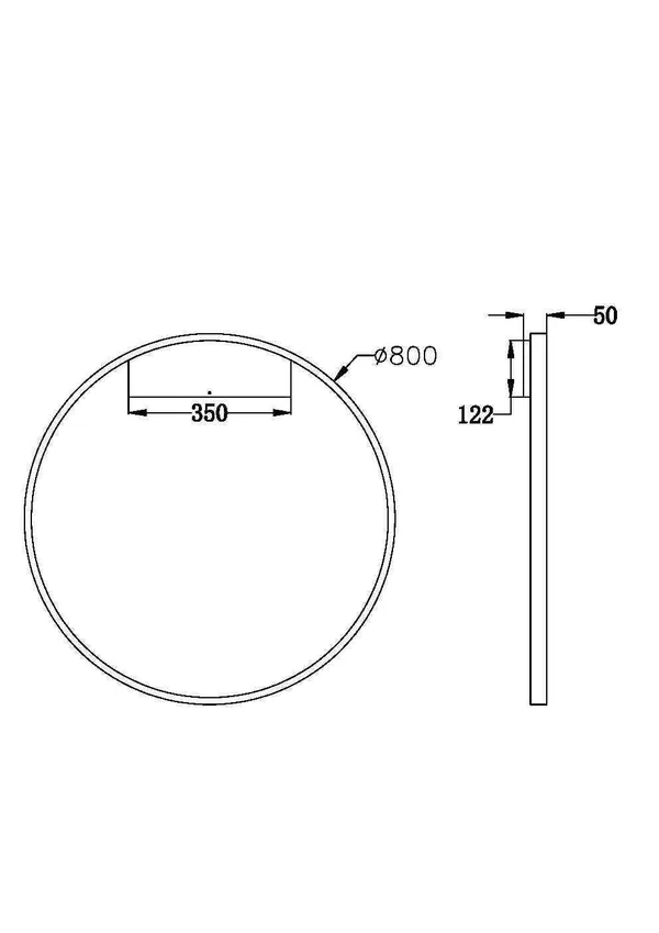 Настенный светильник (бра) 1*LED 51Вт Белый IP20 Rim MOD058WL-L50W3K Maytoni — фото 4