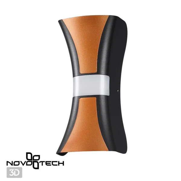 Св-к ландшафтный св/д IP54 LED 4000К 12W 85-265V CALLE черный/золото NOVOTECH — фото 3