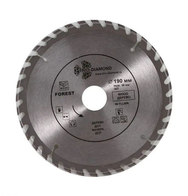 Диск пильный 190*30*36Т FLL806 Trio-Diamond