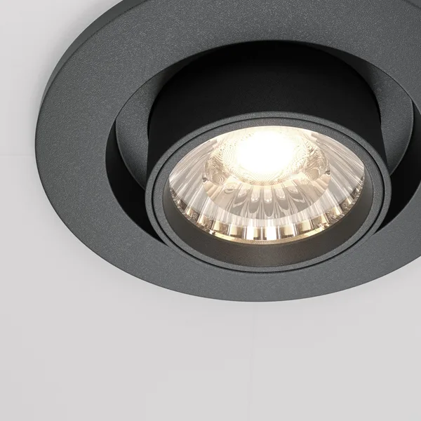 Встраиваемый светильник LED 10Вт Черный IP20 Downlight DL045-01-10W4K-B Technical Maytoni — фото 2